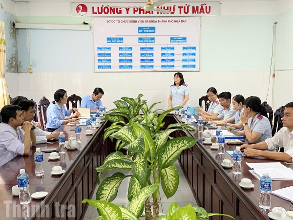 Thanh tra TP Cần Thơ công bố quyết định thanh tra tại Bệnh viện Đa khoa khu vực Ngã Bảy