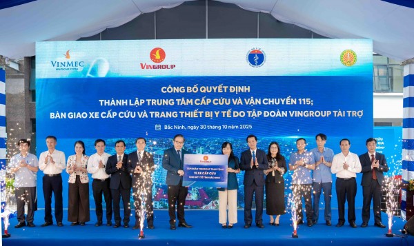 Vingroup hỗ trợ Bắc Ninh xây dựng hệ thống cấp cứu ngoại viện hiện đại, sẵn sàng ứng cứu trong “thời gian vàng”