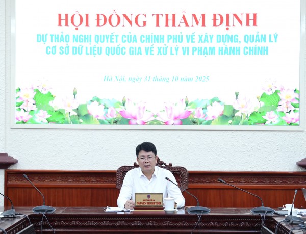 Đề nghị giao Bộ Công an xây dựng, vận hành Cơ sở dữ liệu quốc gia về xử lý vi phạm hành chính