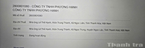 Thanh Hóa: Làm rõ sai phạm thuế tại Công ty TNHH Phương Hạnh