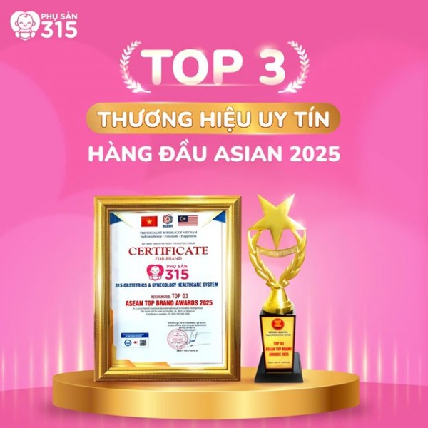 Phụ Sản 315 vinh dự nhận giải thưởng Thương hiệu uy tín hàng đầu ASEAN 2025