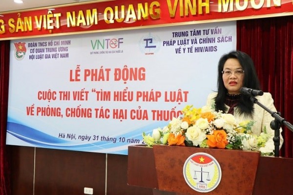 Phát động Cuộc thi viết “Tìm hiểu pháp luật về phòng, chống tác hại của thuốc lá” trong hệ thống tổ chức các cơ quan Hội Luật gia Việt Nam