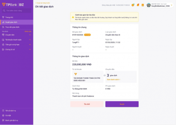 Cùng TPBank chặn đứng chuyển tiền đến tài khoản lừa đảo