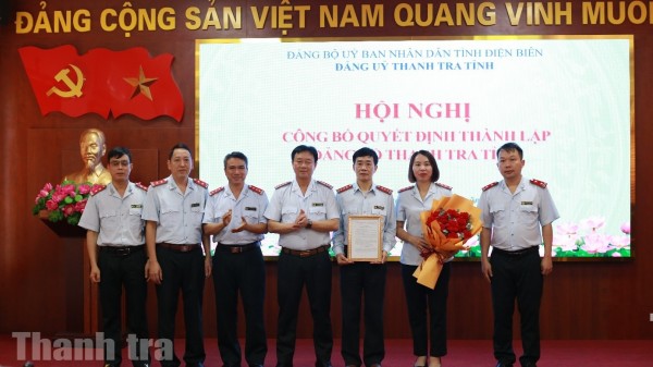 Công bố thành lập Đảng bộ Thanh tra tỉnh Điện Biên