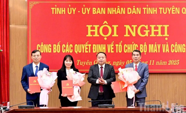 Tuyên Quang tiếp nhận và bổ nhiệm Chánh Thanh tra tỉnh