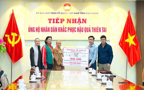 Cao Bằng tiếp nhận gần 194 tỷ đồng và nhiều hàng hóa cứu trợ phục vụ khắc phục thiên tai