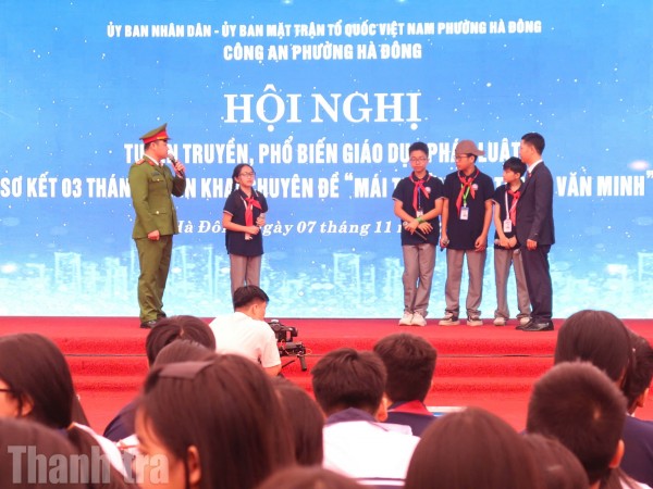 Công an phường đông dân hàng đầu Thủ đô ươm mầm văn hóa tuân thủ pháp luật