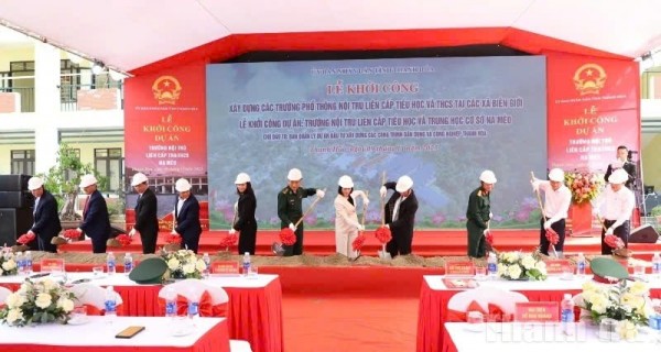 Thanh Hóa: Khởi công Dự án Trường nội trú liên cấp TH&THCS Na Mèo