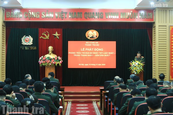 Ba nội dung thi đua chính là phẩm chất cốt lõi, là mệnh lệnh công tác của Thanh tra Công an Nhân dân