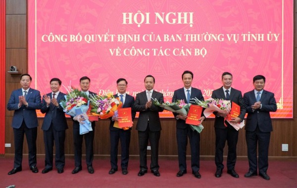Tỉnh uỷ Điện Biên điều động, bổ nhiệm nhiều cán bộ chủ chốt