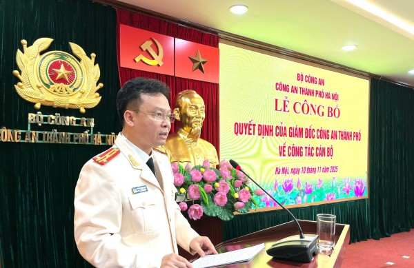Công an thành phố Hà Nội có Phó Chánh Thanh tra mới