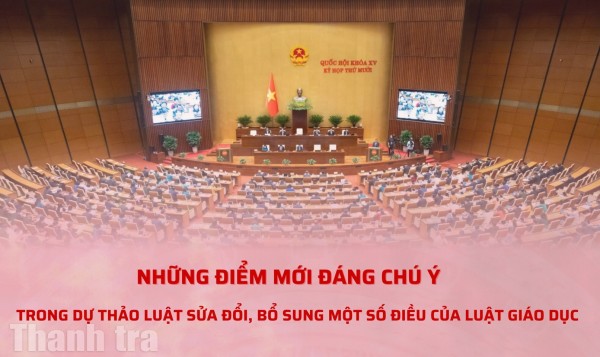 Những điểm mới đáng chú ý trong dự thảo Luật sửa đổi, bổ sung một số điều của Luật Giáo dục