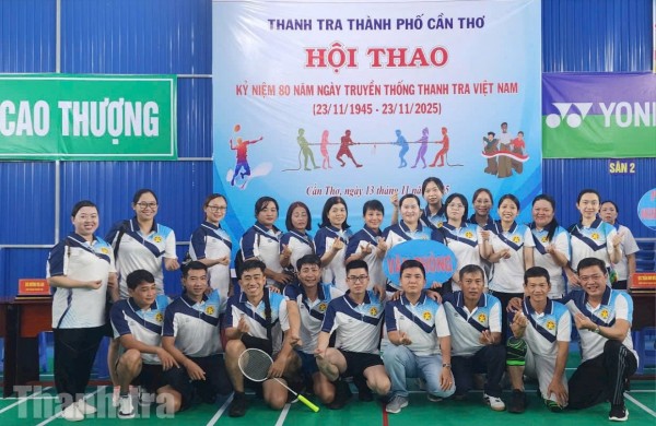 Thanh tra TP Cần Thơ tổ chức Hội thao chào mừng Kỷ niệm 80 năm Ngày Truyền thống Thanh tra Việt Nam