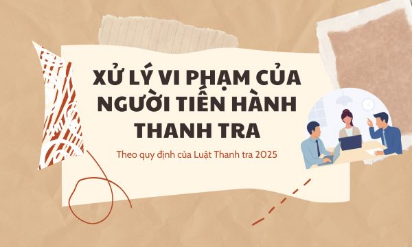 Xử lý vi phạm pháp luật của người tiến hành thanh tra