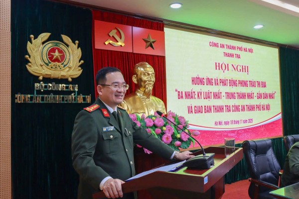 Thanh tra Công an TP Hà Nội phát động phong trào thi đua “Ba nhất”
