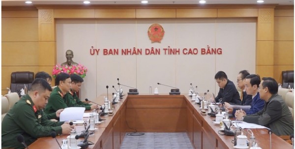 Cao Bằng: Chủ tịch UBND tỉnh Lê Hải Hòa làm việc với đoàn công tác Bộ Quốc phòng
