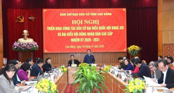 Cao Bằng tăng cường giám sát, siết kỷ cương trong công tác chuẩn bị bầu cử Quốc hội và HĐND các cấp