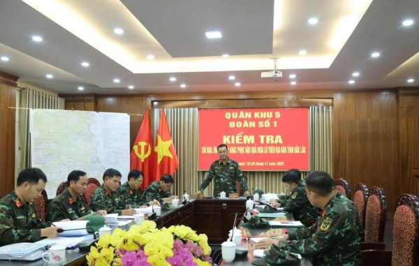 Quân khu 5: Họp khẩn ứng phó lũ lụt, sẵn sàng ứng cứu người dân trong đêm