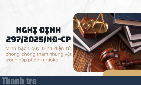 Nghị định 297/2025/NĐ-CP: Minh bạch quy trình điện tử, phòng, chống tham nhũng trong cấp phép karaoke