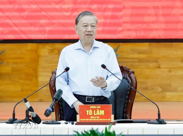 Tổng Bí thư Tô Lâm làm việc với Ban Thường vụ Tỉnh ủy An Giang