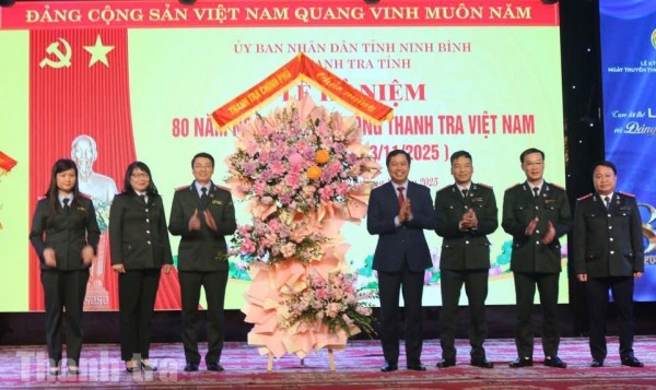 Thanh tra tỉnh Ninh Bình tổ chức Lễ kỷ niệm 80 năm Ngày Truyền thống Thanh tra Việt Nam