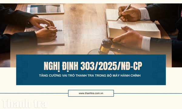 Nghị định 303/2025/NĐ-CP: Tăng cường vai trò thanh tra trong bộ máy hành chính